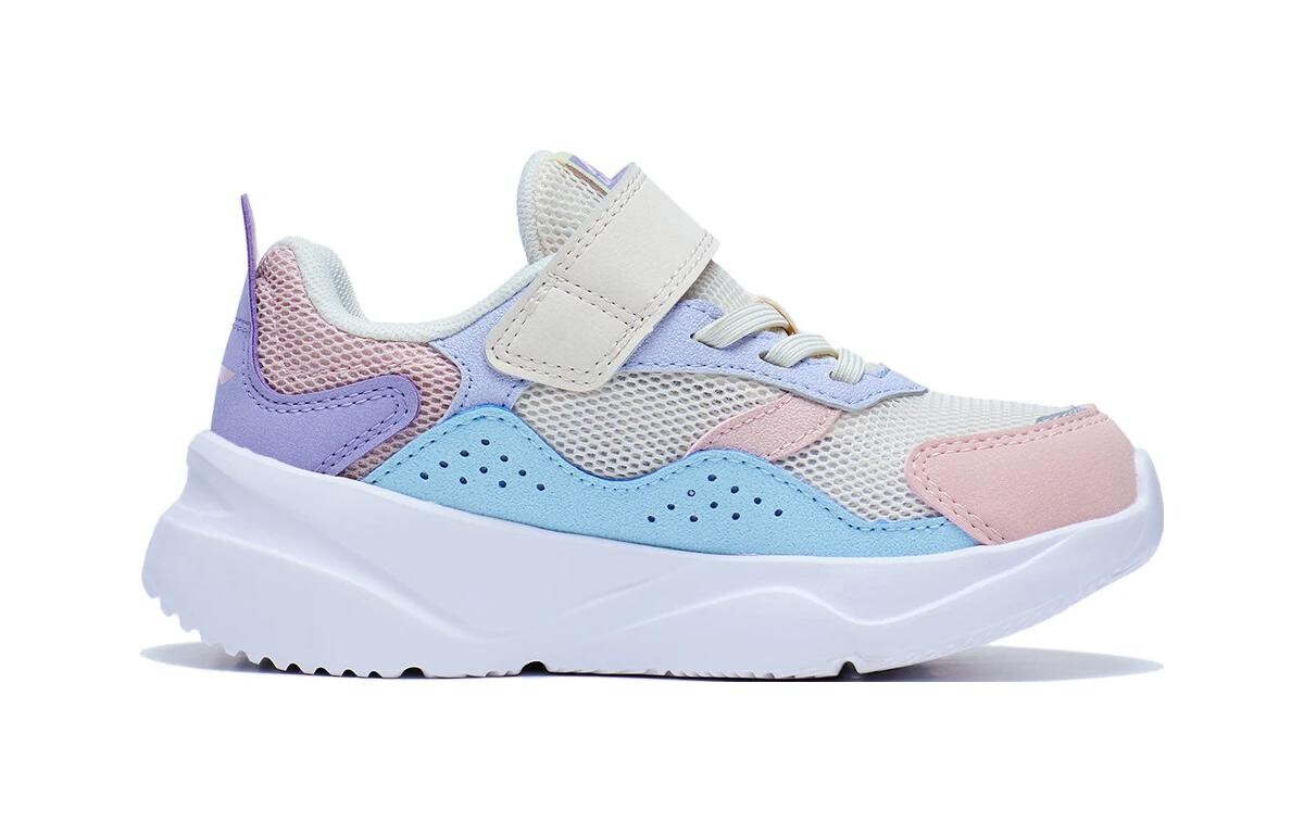 Кроссовки LINING YOUNG LN 90 SUMMER Kids Lifestyle Shoes PS Low-top Grey/pink/blue — фото 2