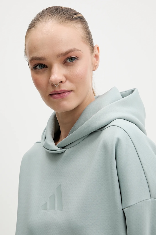 Толстовка zne Adidas, бирюзовый — фото 4