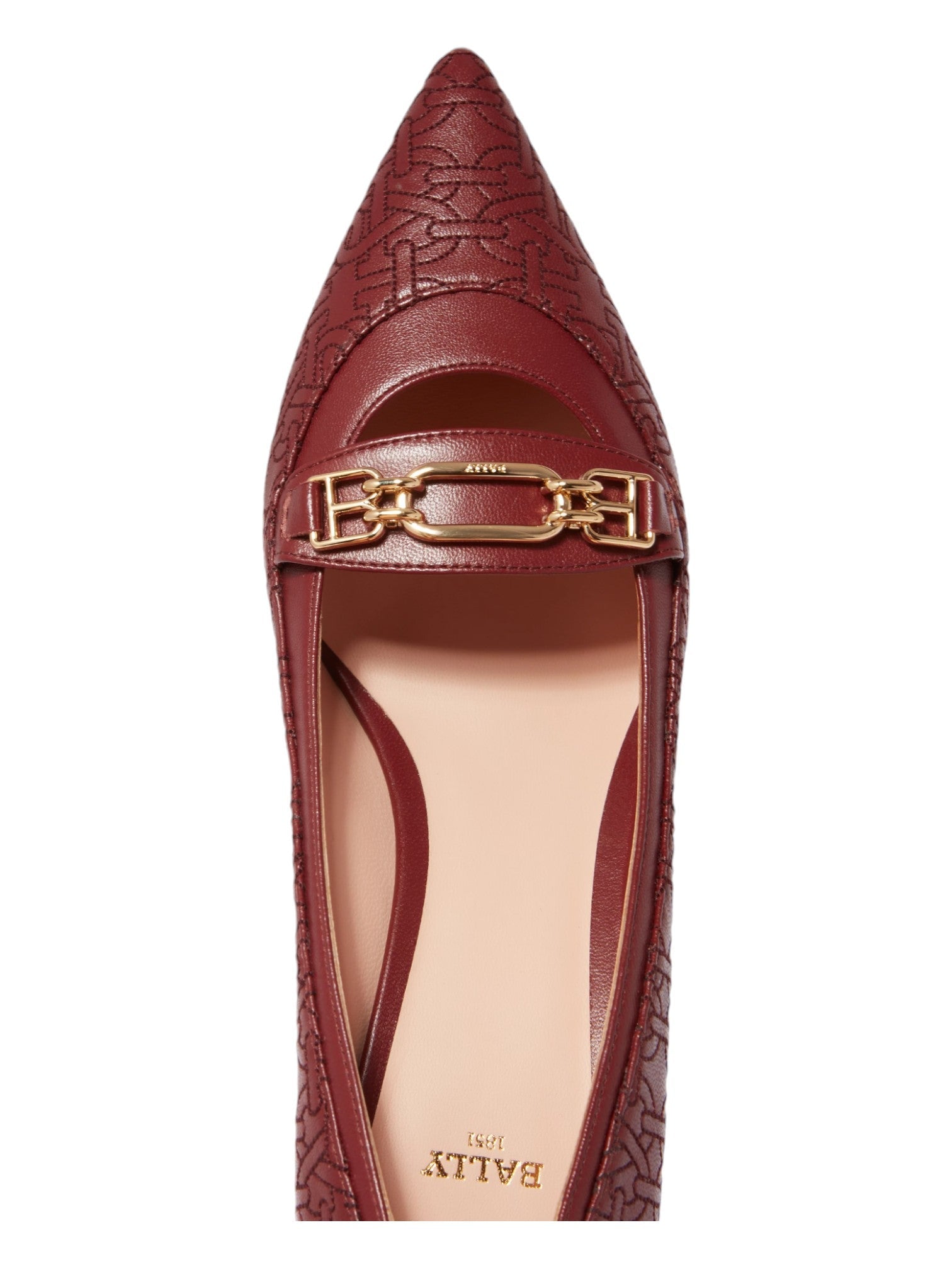 Bally Daika 6239464 Женские туфли-лодочки Heritage Red Leather — фото 4