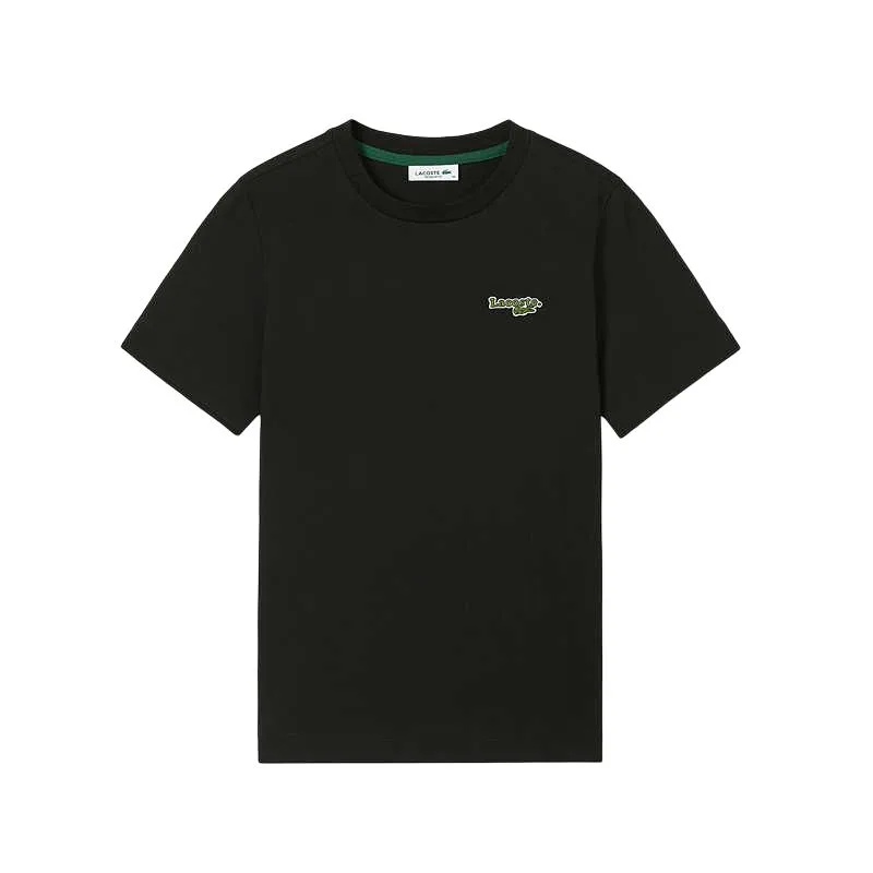 Женская футболка LACOSTE Crew Neck Moderate, классический крой, npa/moss зеленый — фото 3