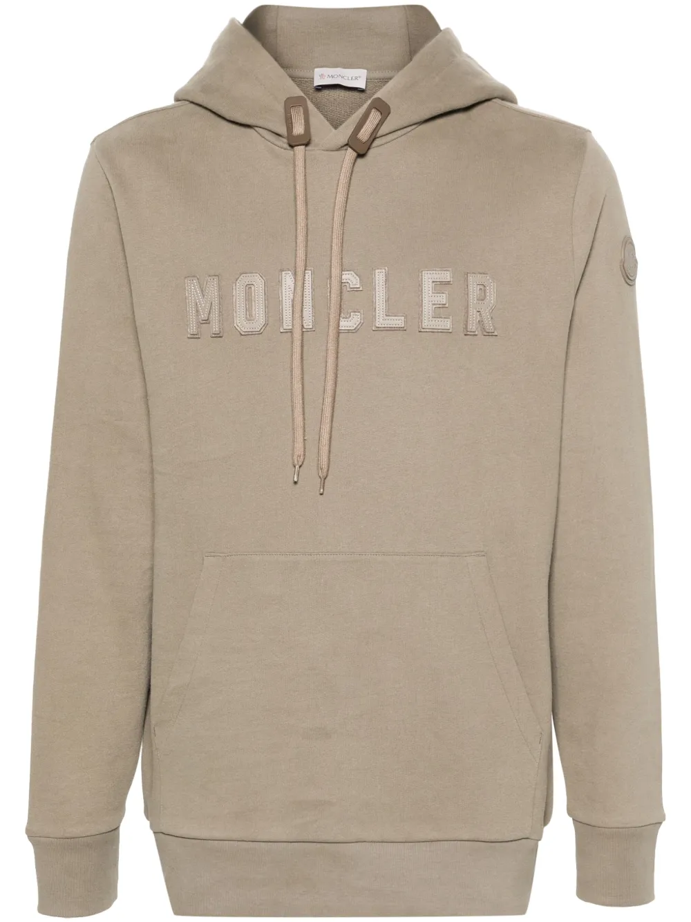 

Худи с нашивкой-логотипом MONCLER, серый