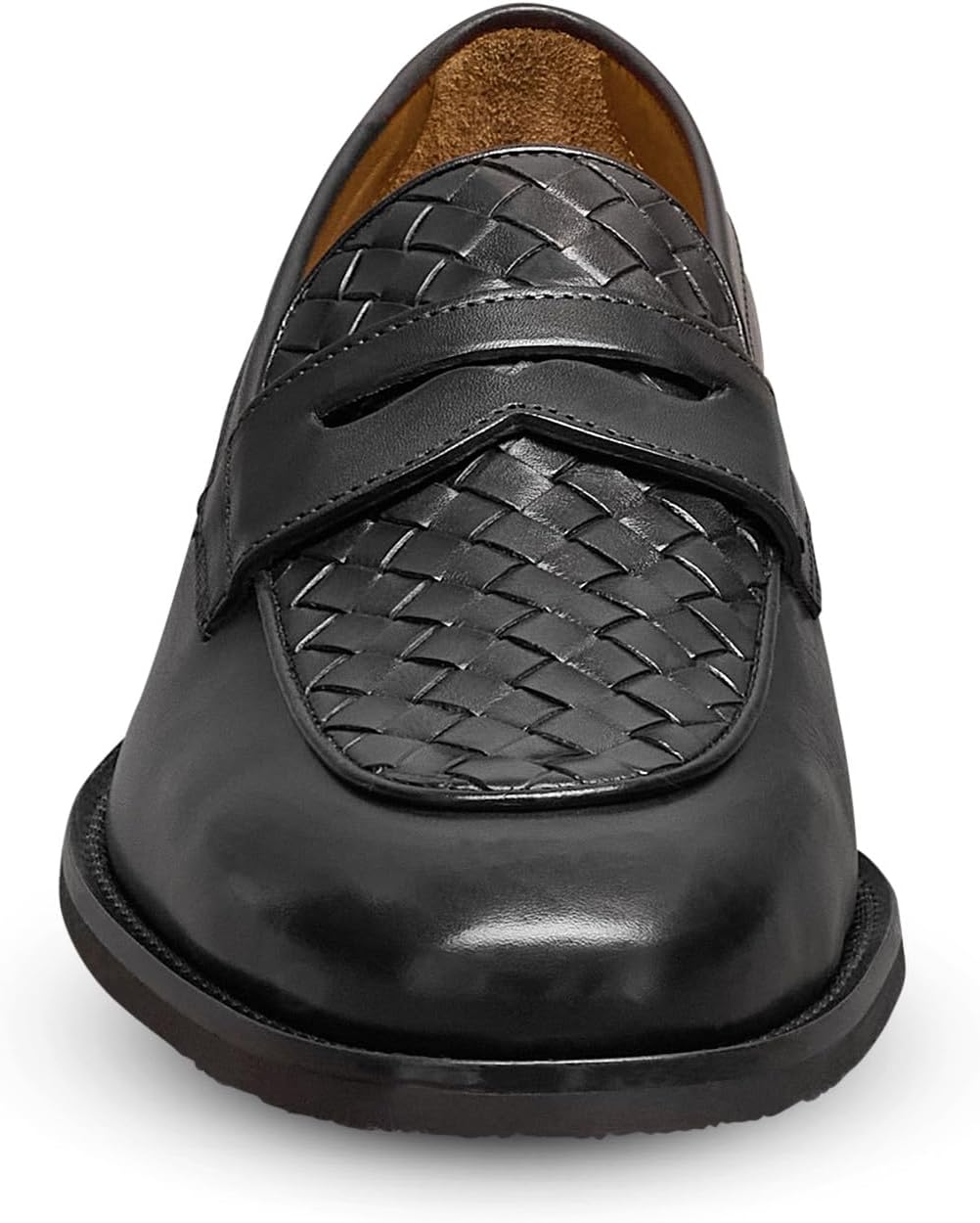 Мужские лоферы Allen Edmonds Como из плетеной кожи, черный — фото 2