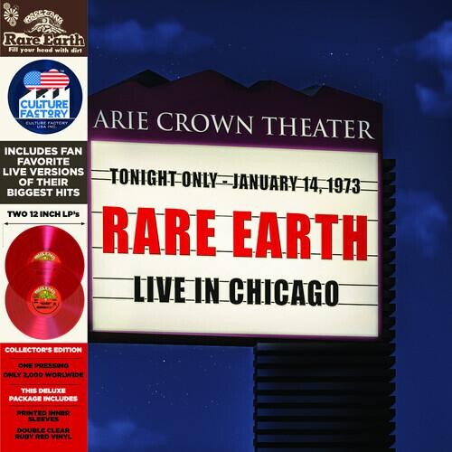 

Виниловая пластинка Rare Earth - Live In Chicago - Red Translucent