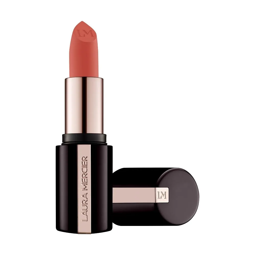 Laura Mercier Caviar Smoothing Matte помада, 16 часов увлажнения, стойкое покрытие, насыщенный цвет, устойчива к смазыванию и переносу, с гиалуроновой кислотой и витамином E, 888 Coral Velour