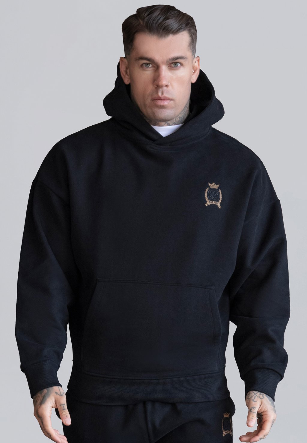 

Толстовка с капюшоном PULLOVER - Sweatshirt SIKSILK, черный