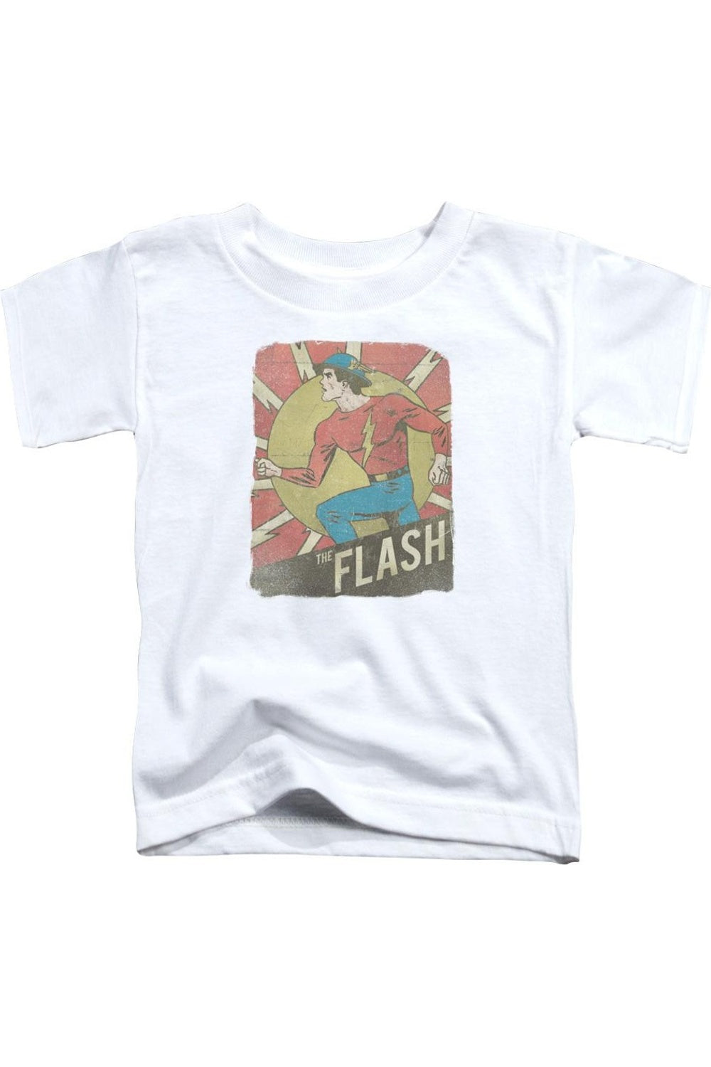 

Футболка с постером Flash от DC Comics с эффектом потертости для детей Gildan, белый