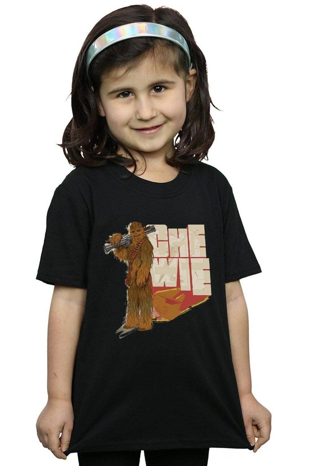 

Хлопковая футболка Only Chewie Falcon Star Wars, черный