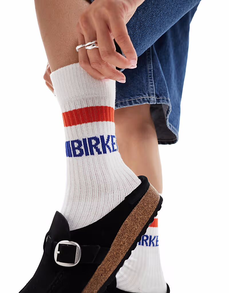 

Носки унисекс из хлопка Birkenstock Tennis белого цвета