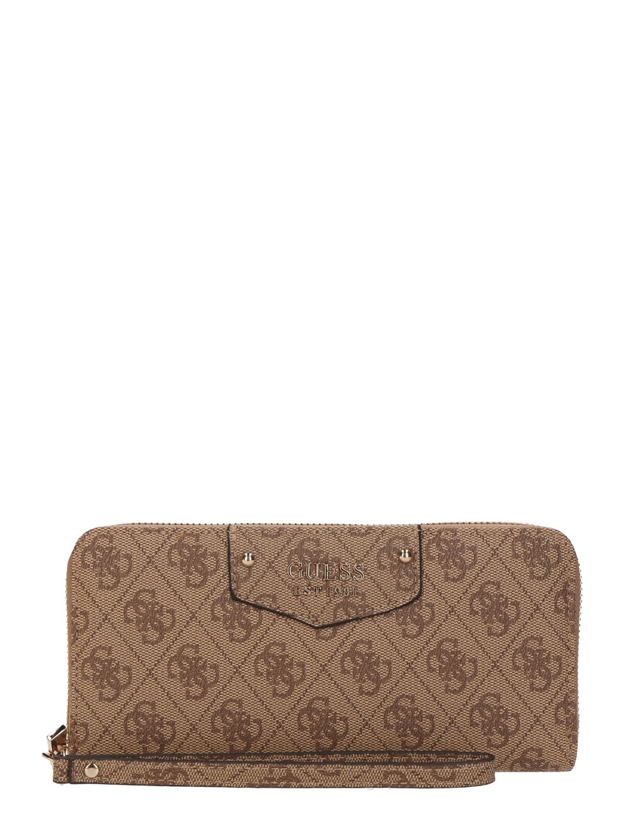 

Кошелек GUESS Wallet Eco Brenton, цвет light brown/dark brown