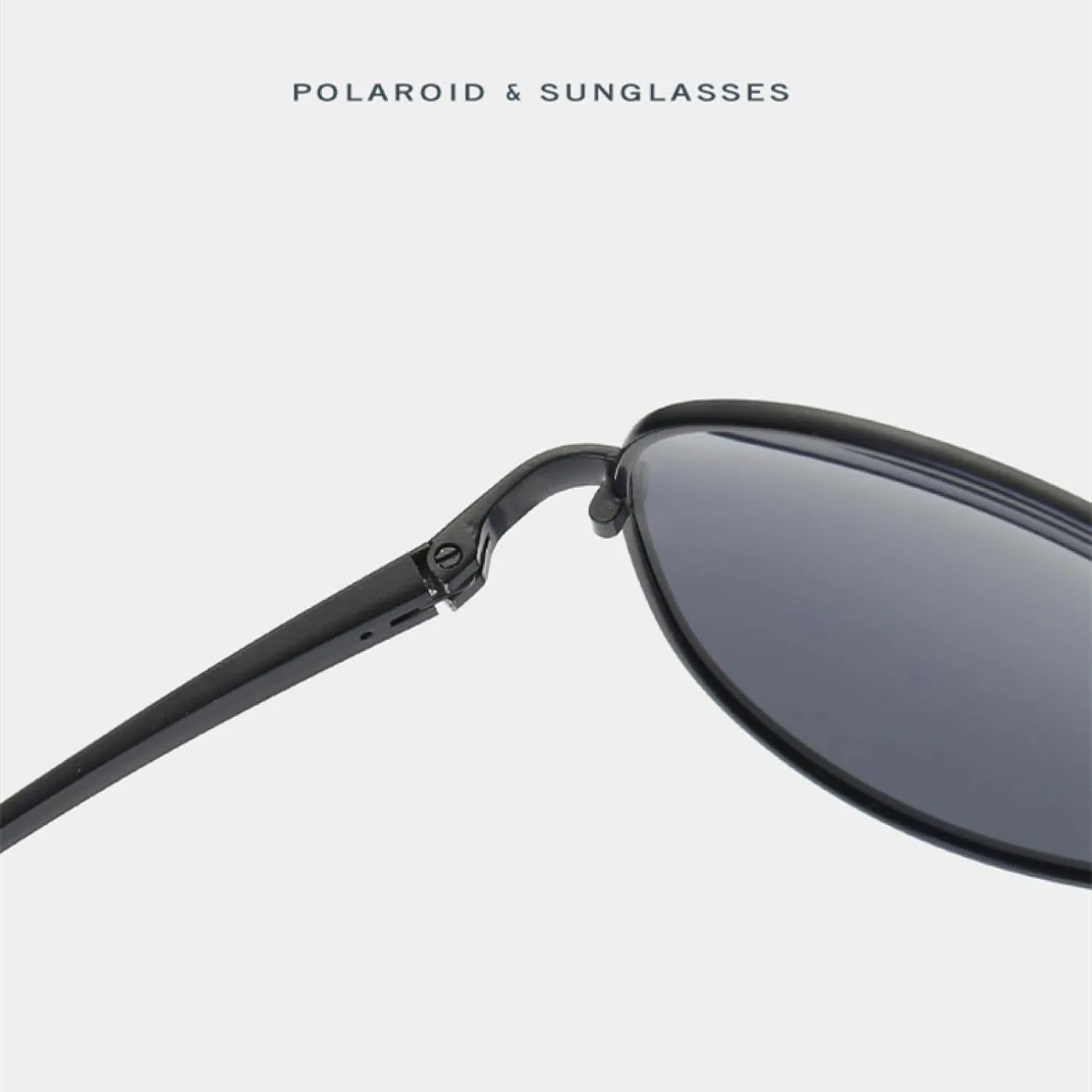 

Мужские поляризованные солнцезащитные очки с металлическим покрытием, женские солнцезащитные очки UV400 в крупной оправе для вождения и рыбалки VFDHN, Silver Mercury