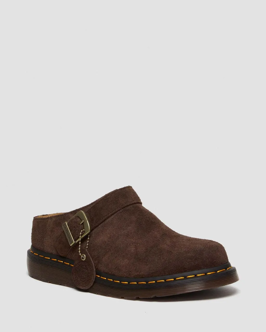 

Замшевые сабо Dr. Martens Isham Desert Oasis, цвет Dark Brown — Desert Oasis Suede