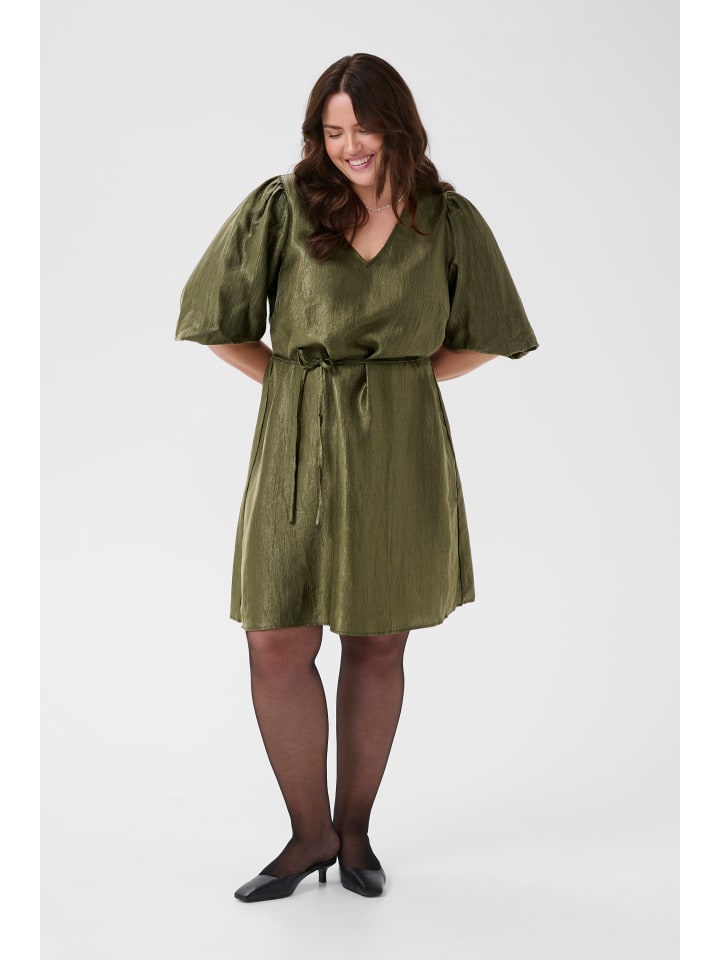 

KAFFE curve Платье А-силуэта KCrizza цвета плюща