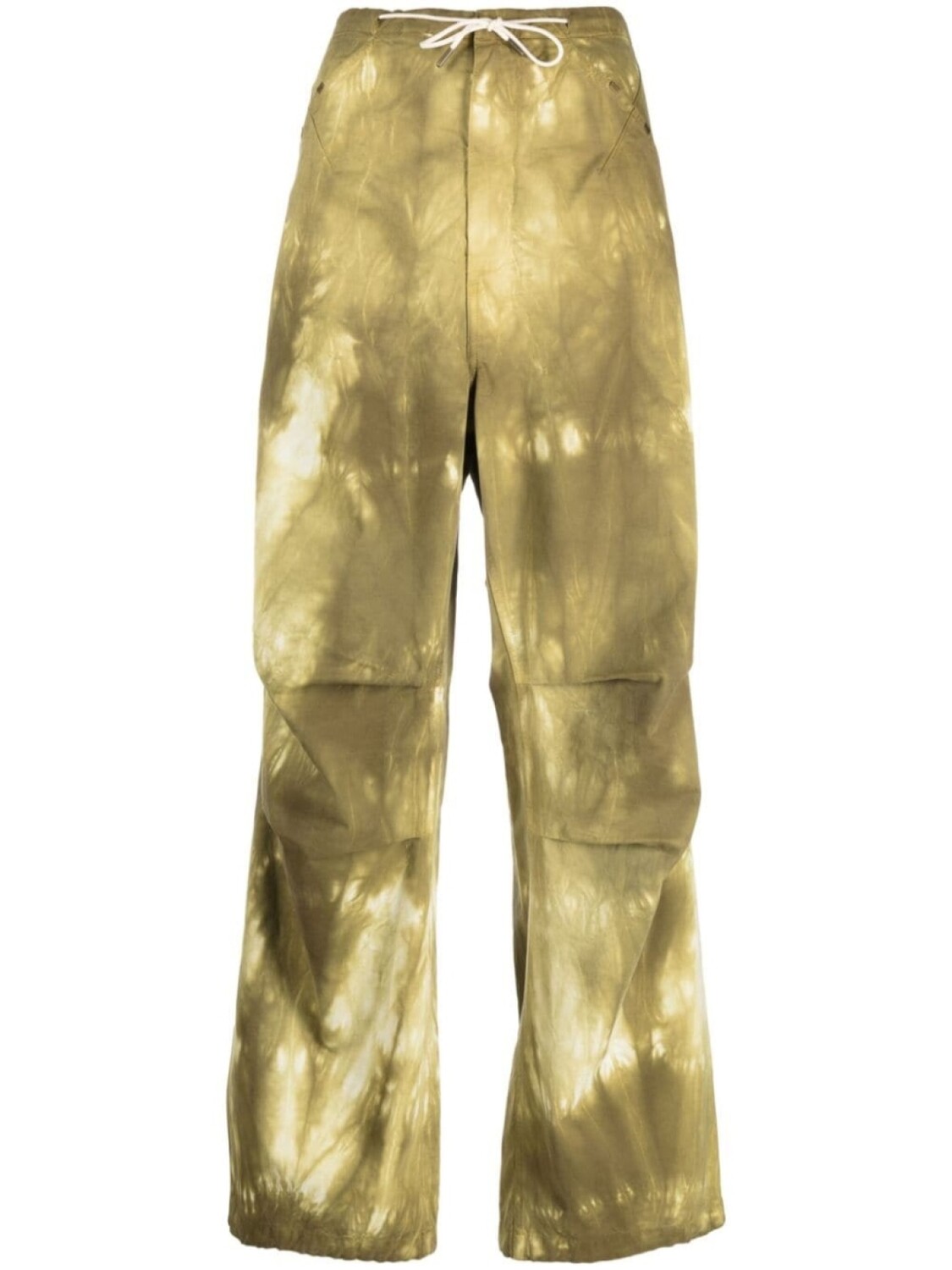 

DARKPARK Daisy tie-dye wide-leg trousers, зеленый