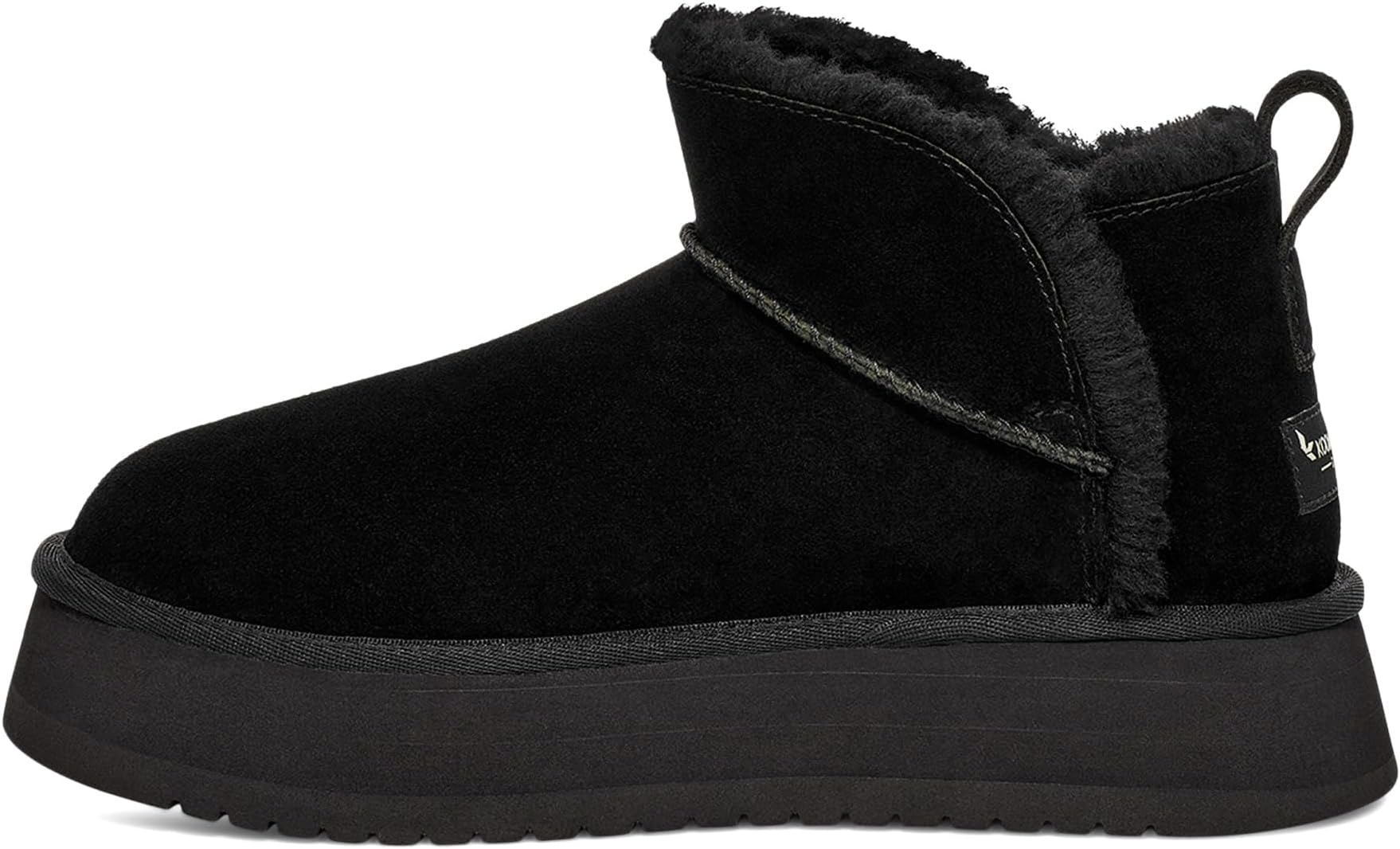 Женские ботинки Koolaburra by UGG Koola Ultra Mini замшевые на платформе, черный — фото 4