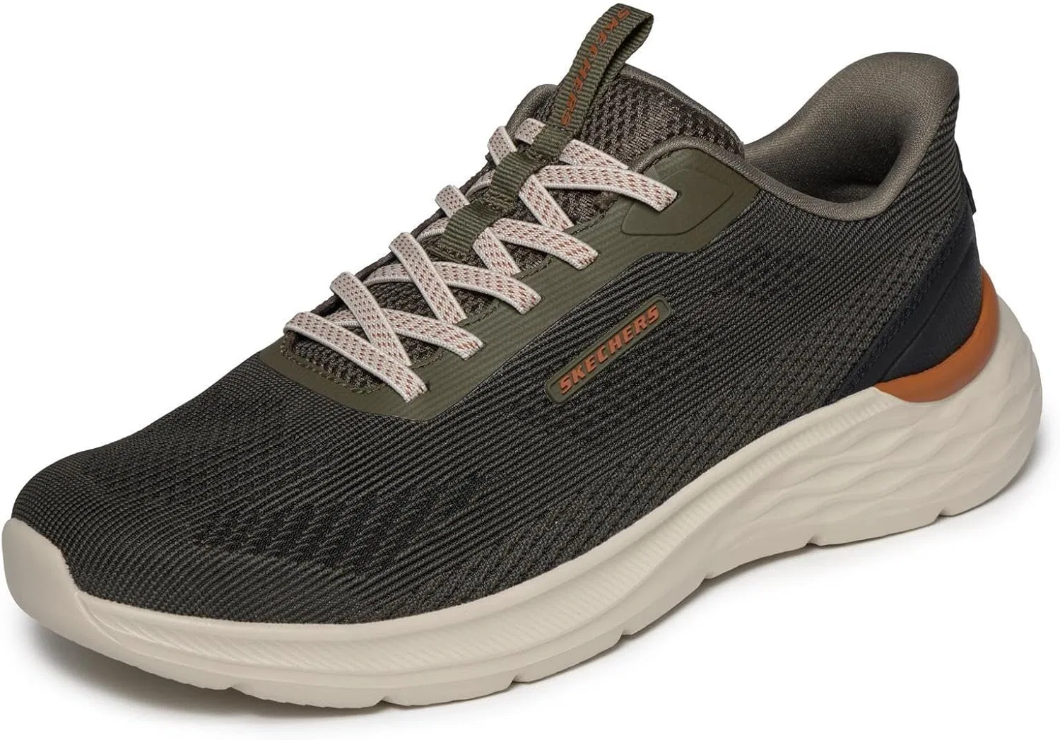 Мужские кроссовки Skechers Garner, Olive Mesh Synthetic