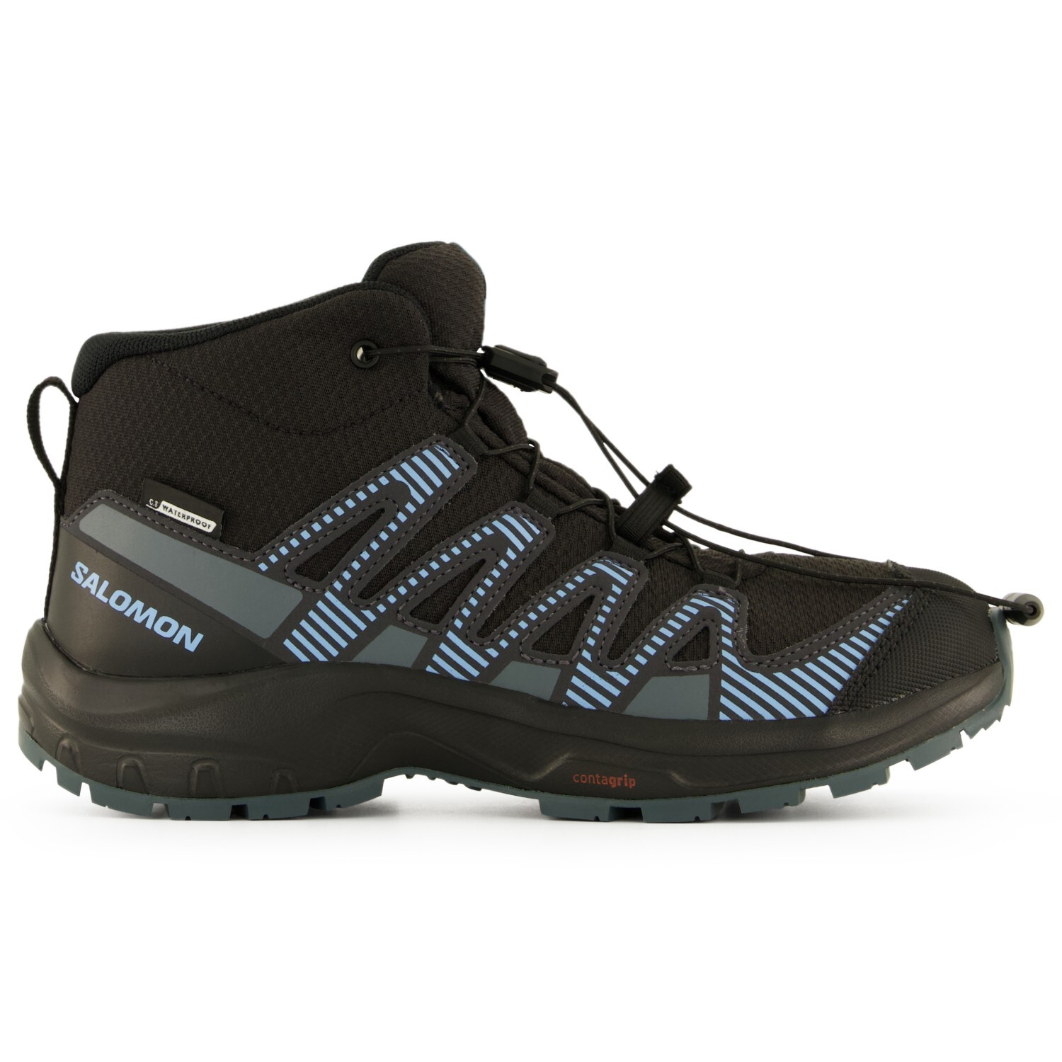 

Походная обувь Salomon XA Pro V8 Mid CSWP, цвет Black/Neptune./Alaskan Blue
