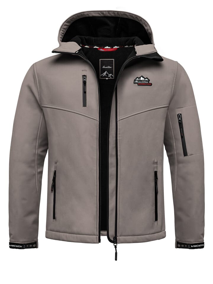 

Куртка софтшелл Amaci&Sons Softshelljacke Greeley, темно-серый