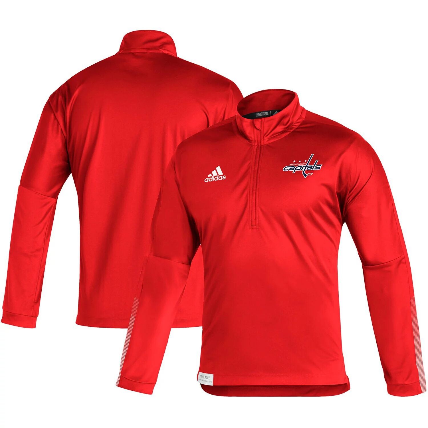 

Мужская красная куртка Washington Capitals Primeblue с молнией до четверти adidas, Красный, Мужская красная куртка Washington Capitals Primeblue с молнией до четверти adidas