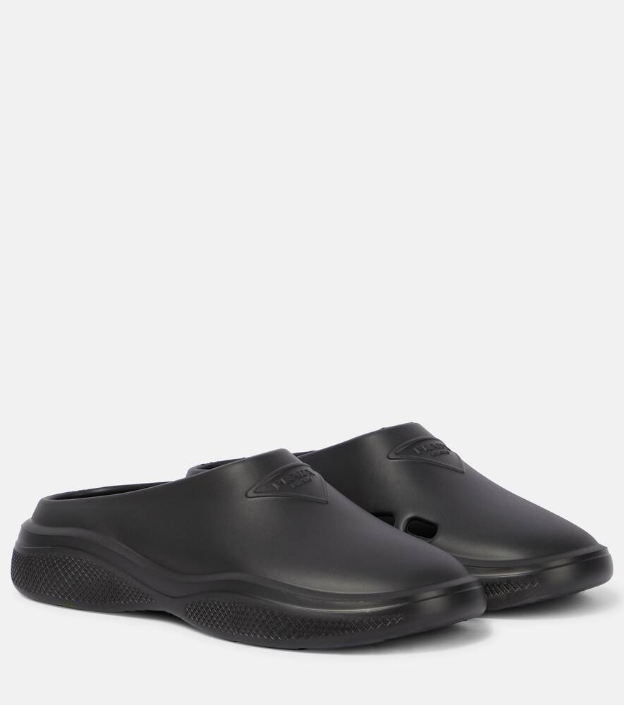 Резиновые клоги Prada, Nero