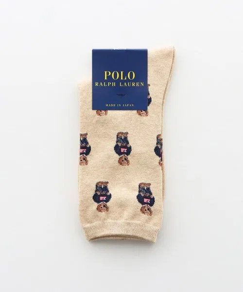 Носки POLO RALPH LAUREN с принтом мишки, органический хлопок, тёмно-синий — фото 4