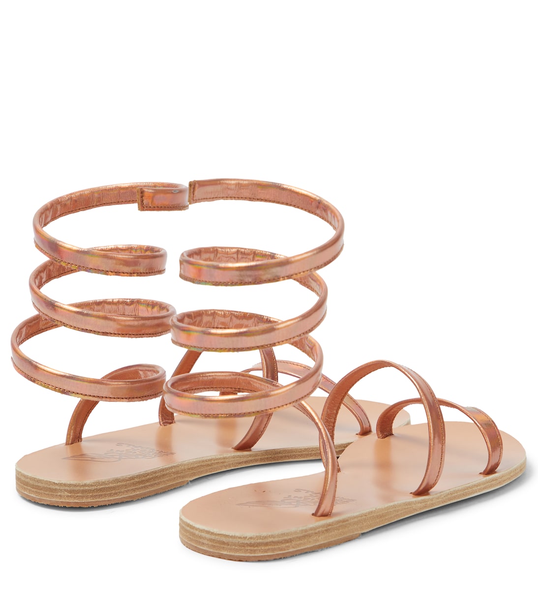Сандалии из переливающейся кожи Ofis Ancient Greek Sandals, Rame — фото 3