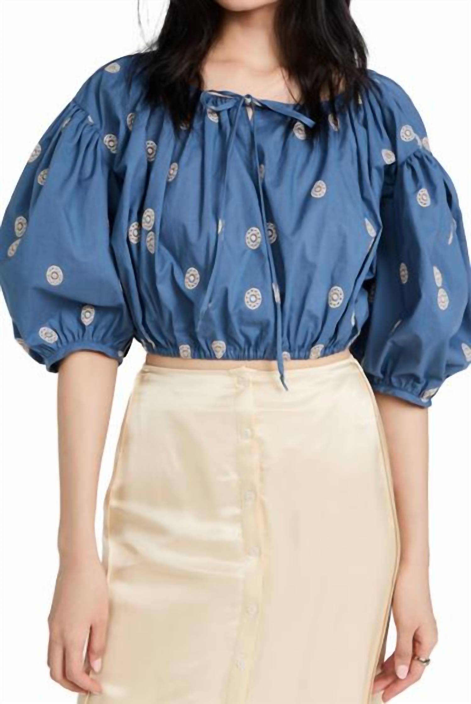 

Топ Octavia из вышитого хлопка CIAO LUCIA, цвет embroidered cotton