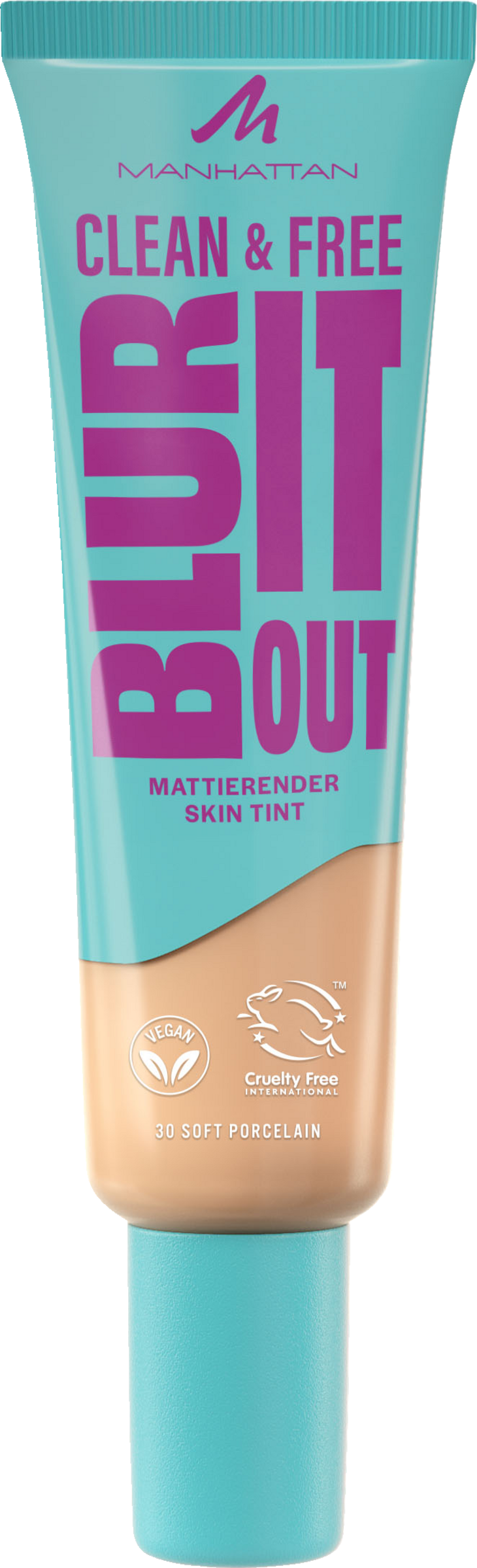 

Тональный крем Manhattan Clean & Free Blur It Out Skin Tint 30 Soft Porcelain LSF20
