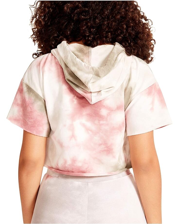 

Худи Madden Girl Cropped Short Sleeve Hoodie, оливковый