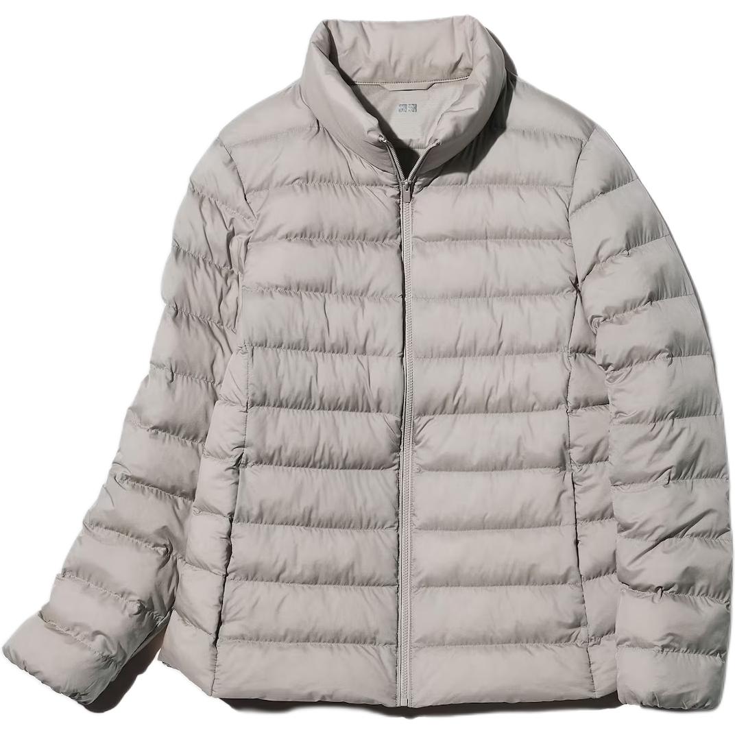 

UNIQLO Серая женская куртка пуховик, Gray