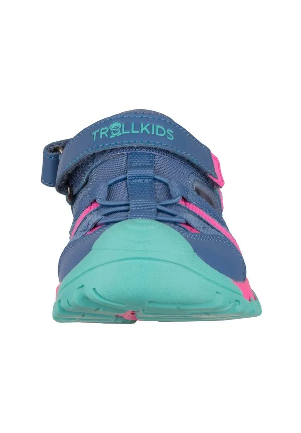 Сандалии для ходьбы stavanger Trollkids, Cornflower/Light Magenta/Aquamarine — фото 4