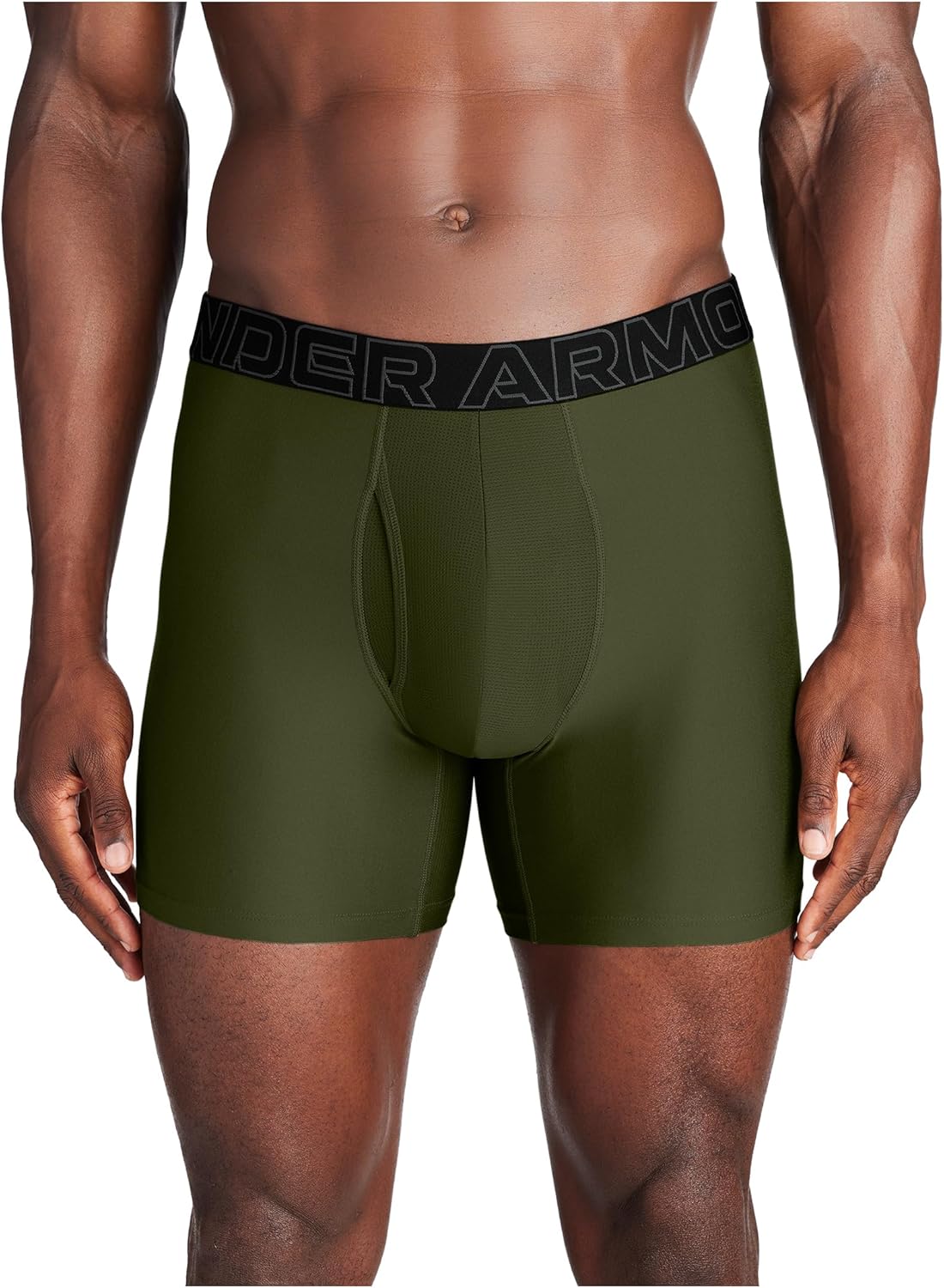 

Under Armour мужские боксеры Tech 6-дюймовые, 1 шт, Marine Od Green Solid