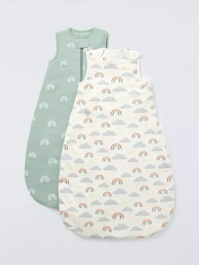 

Детский спальный мешок John Lewis Baby Rainbow Weather 2 шт, разноцветный