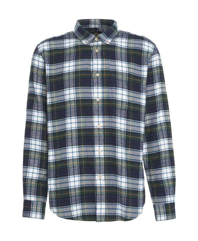 

Зеленая хлопковая рубашка AW25 Portuguese Flannel, мультиколор