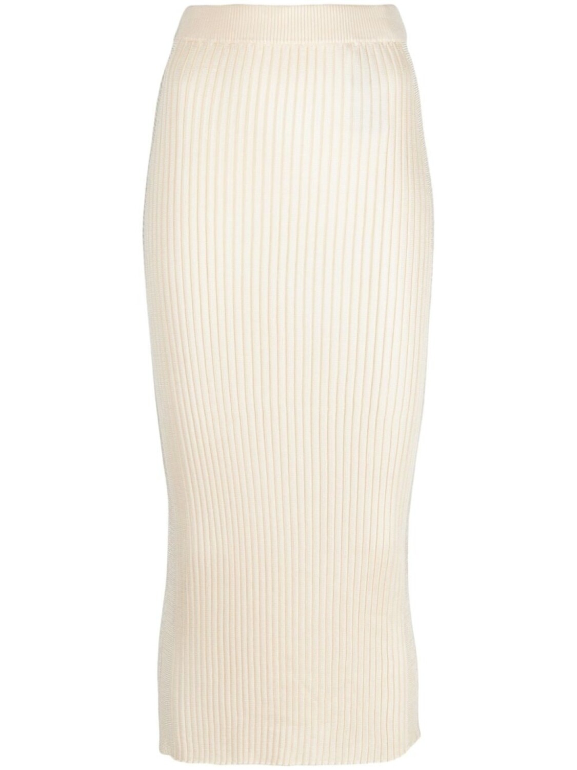 

Юбка миди в рубчик Jil Sander, бежевый