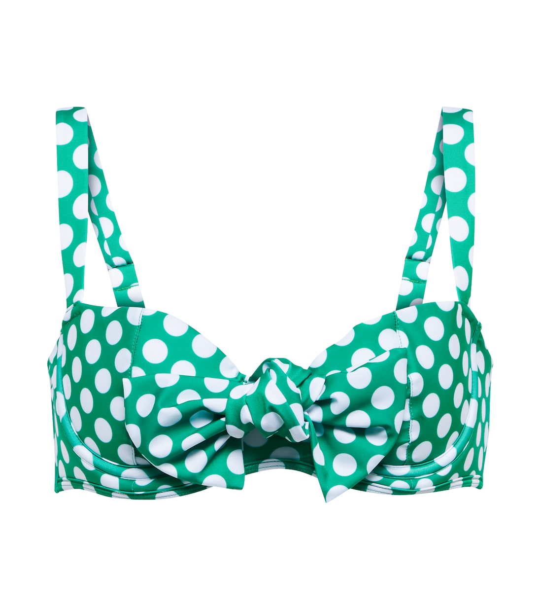 

Топ бикини в горошек от Клары Alexandra Miro, Emerald White Polka Dot