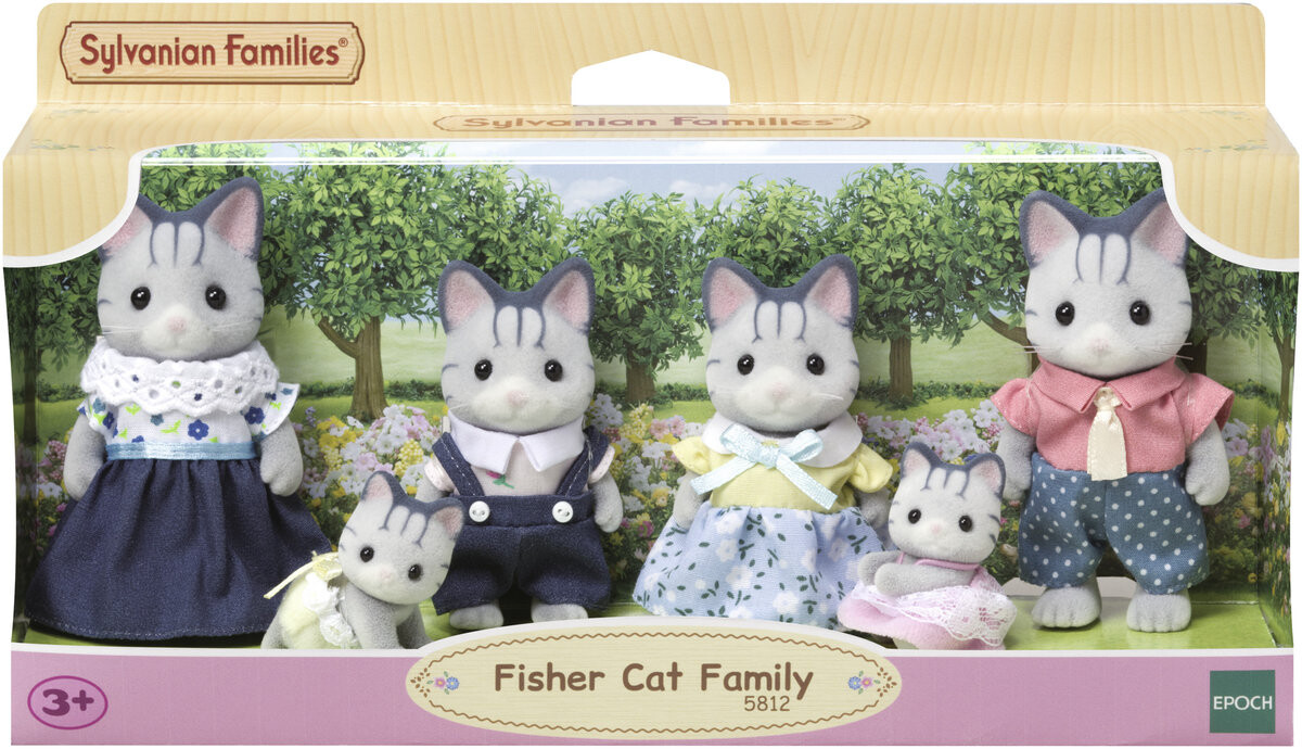 

Сильванские семьи, Семья котов-рыбаков, семейные деятели Sylvanian Families