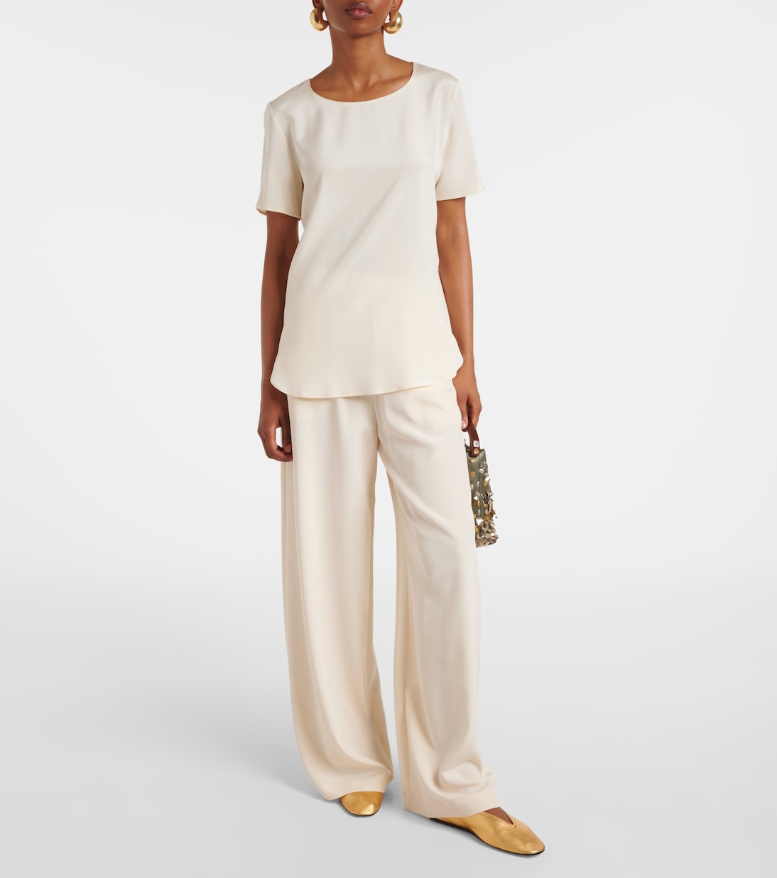 Футболка Aris из смесового шелка Max Mara, Tela — фото 2