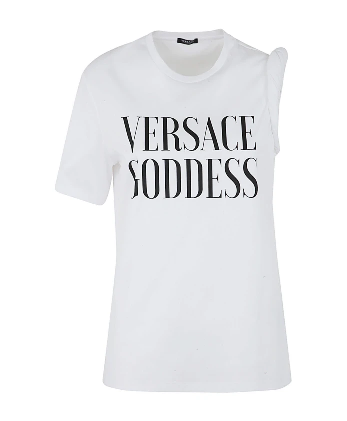 

Футболка с принтом Goddess Versace, белый