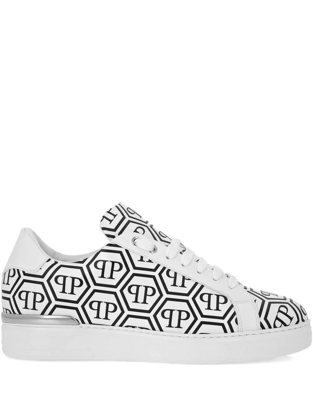 

Кеды с монограммой Philipp Plein, белый