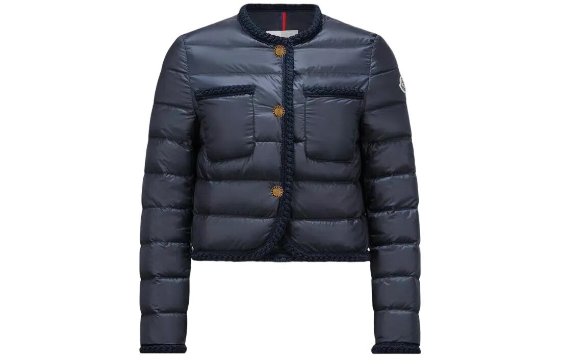 

Пуховик женский синий Moncler