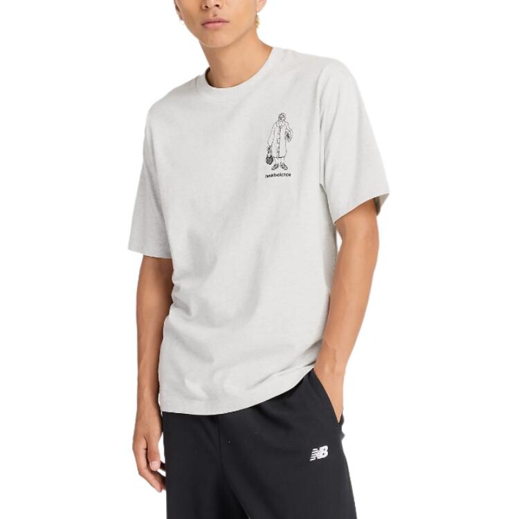 

Футболка мужская Ясень Очиток New Balance, цвет Ash Stonecrop