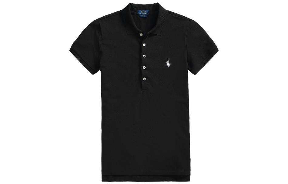 Поло Пони вышитая рубашка Polo Ralph Lauren, Черный — фото 4