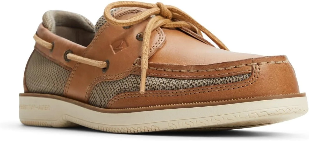 Мужские лодочные туфли Sperry Tarpon с двумя люверсами, светло-коричневый — фото 2
