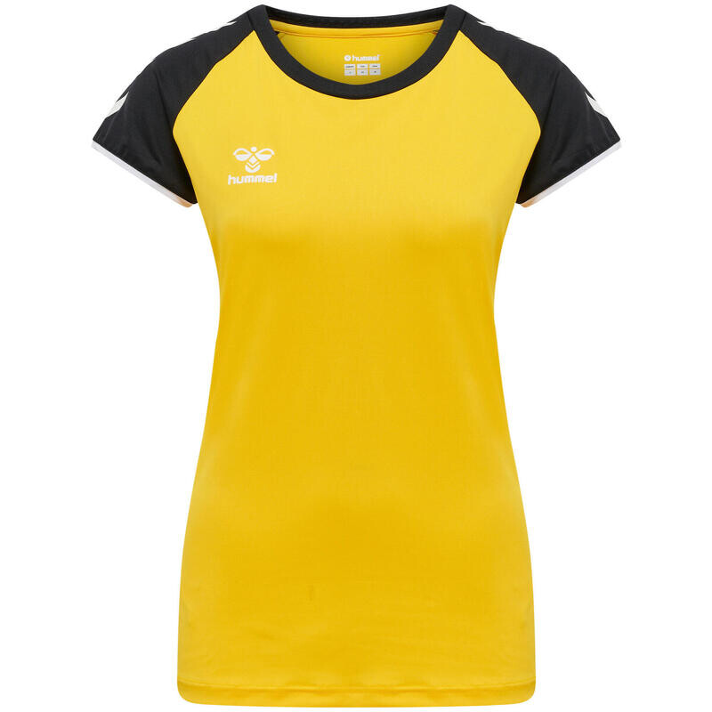 

Женская волейбольная футболка Hmlcore Volley Stretch Tee Wo HUMMEL, цвет gelb