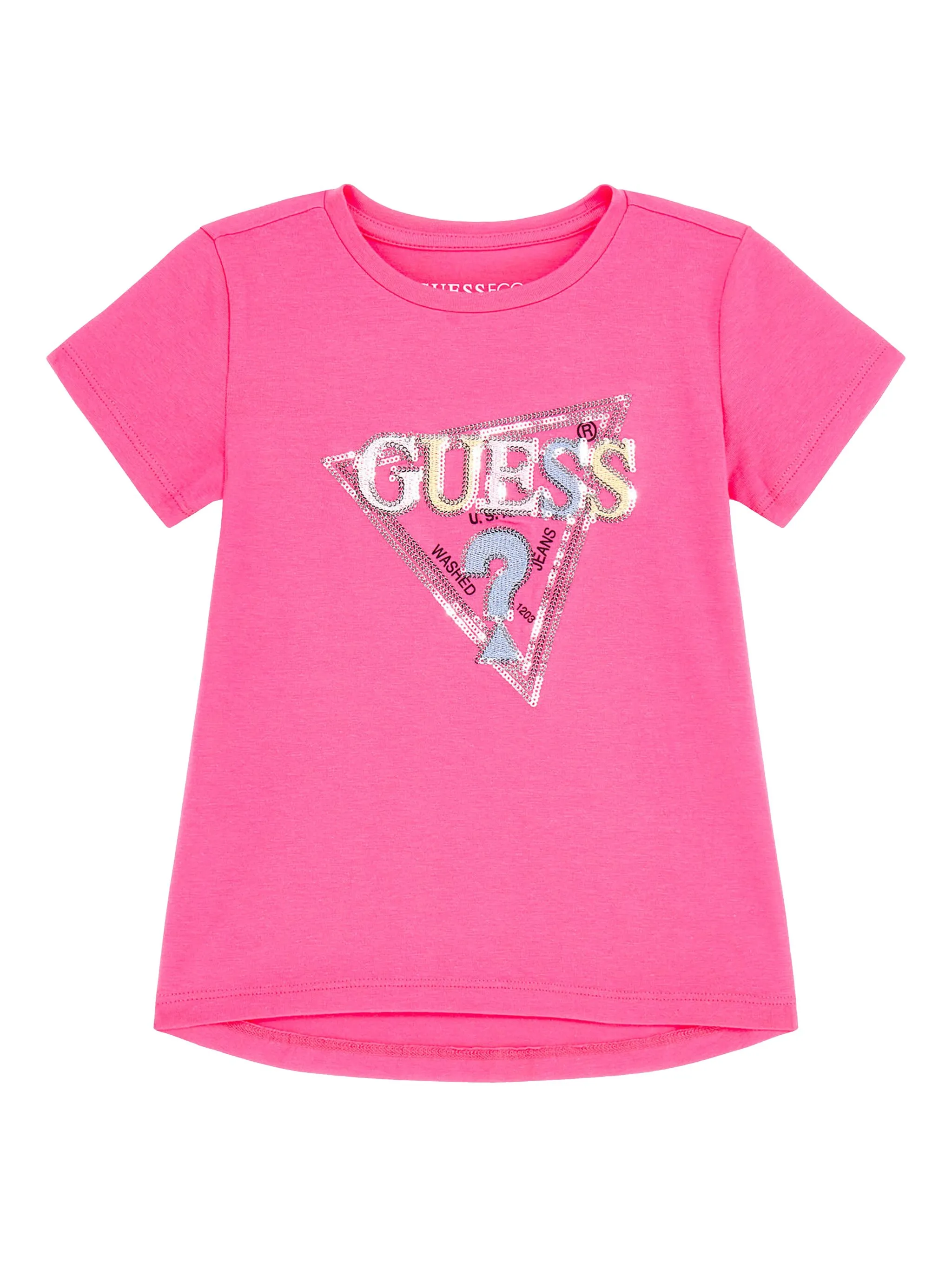 

Футболка с логотипом Guess Kids, розовый