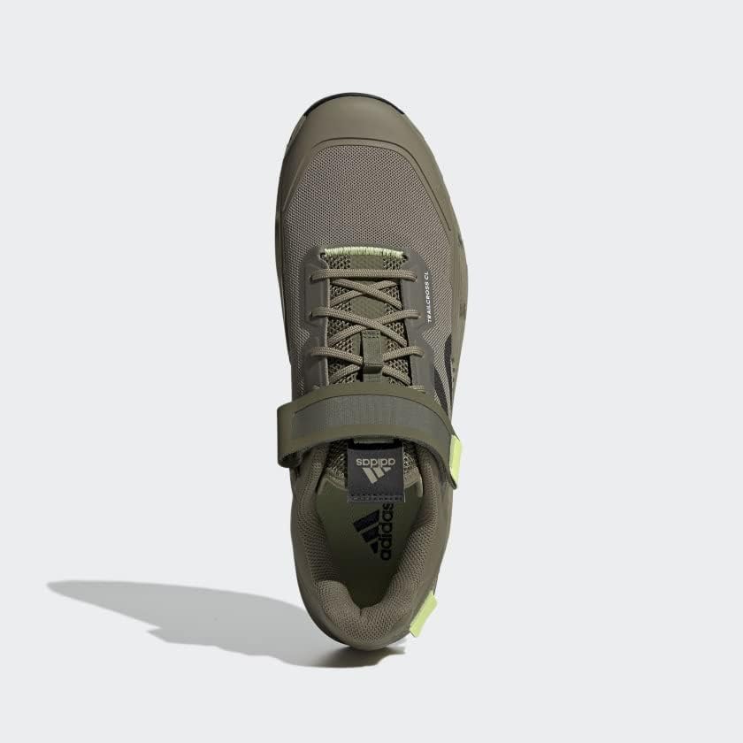 Мужские кроссовки для велосипедного спорта adidas 5.10 Trailcross с клипсой- зеленые Five Ten — фото 3