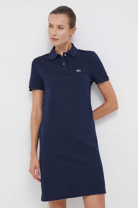 

Платье из хлопка Lacoste, темно-синий