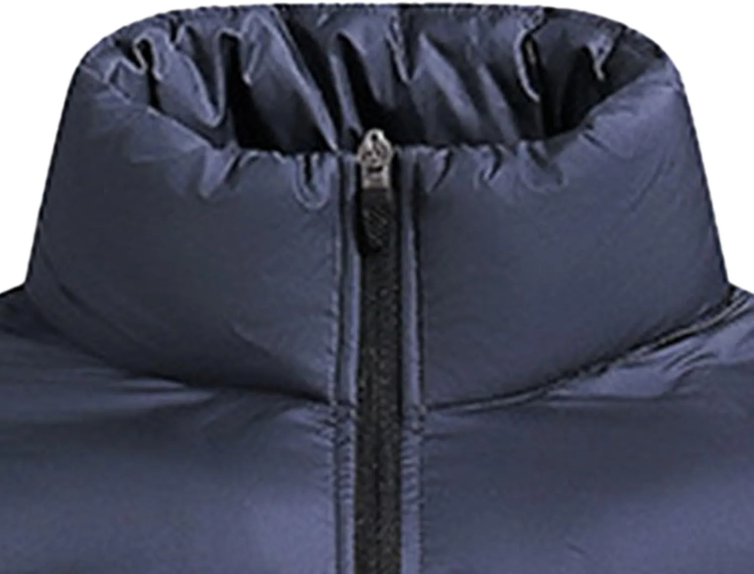 Мужская стойка куртка утепленная пуховик ветровка зимняя куртка slim fit Generic, темно-синий — фото 2