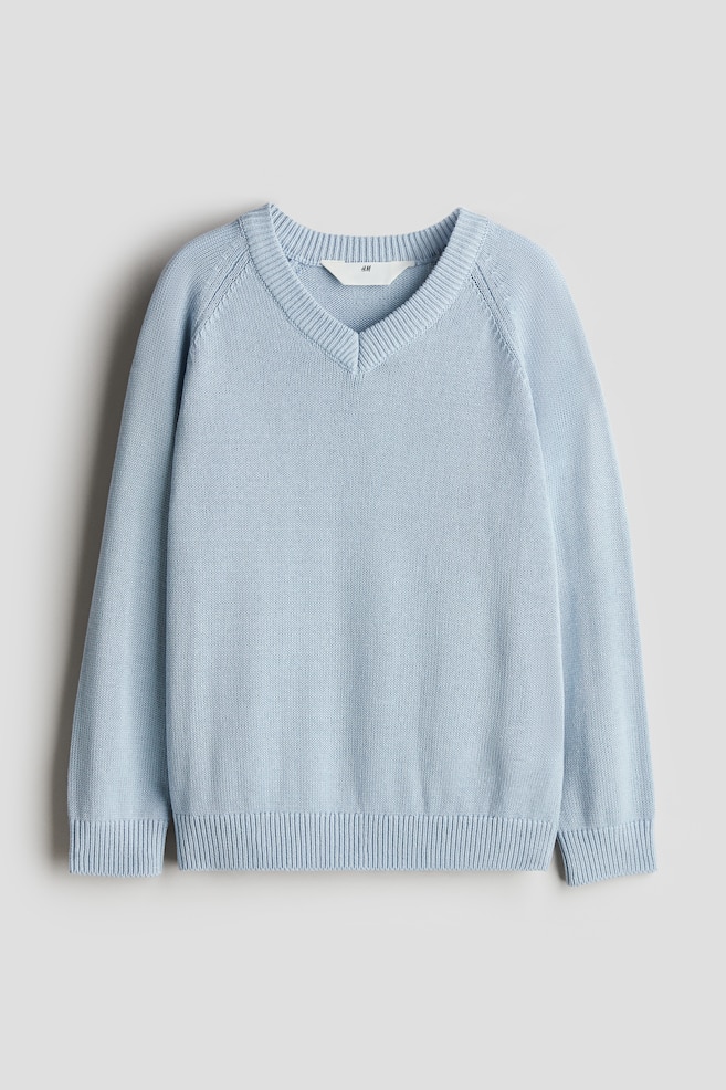 

Джемпер с V-образным вырезом H&M, голубой