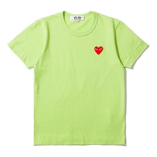 

Футболка round neck short sleeve tee 'green' Comme Des Garcons Play, зеленый